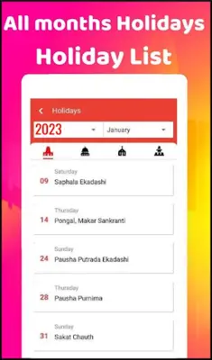 2023 Calendar android App screenshot 10